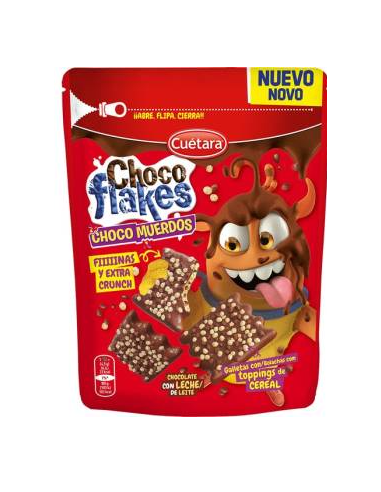 GALLETAS CHOCO FLAKES CHOCO MUERDOS LECHE 87 GR 