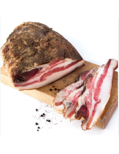 GUANCIALE PIMIENTA EL KG SALE A: