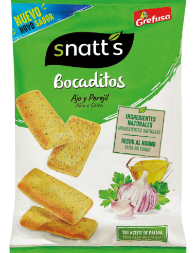 SNATTS BOCADITOS AJO 80GR