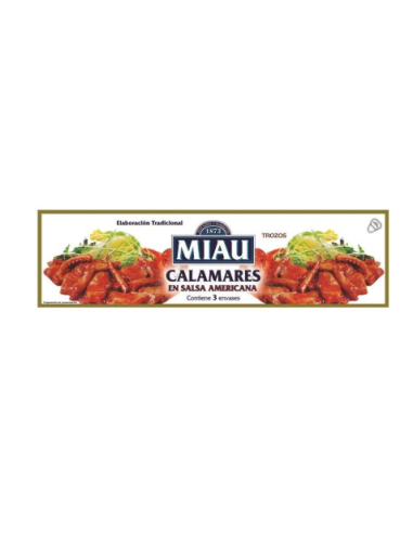 CALAMARES MIAU SALSA AMERICANA RO-85 PK-