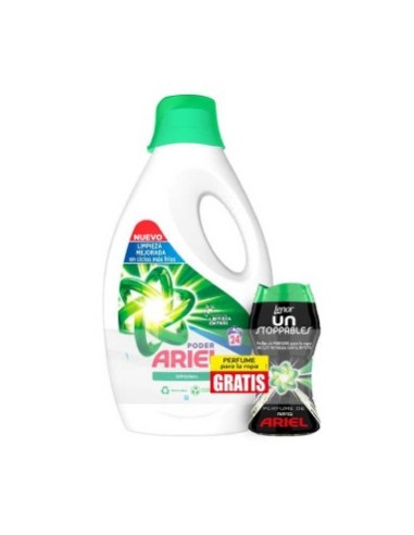 ARIEL DETERG.LIQ.24 DOSIS ORIGINAL+ SUAVIZANTE LENOR PERLAS 