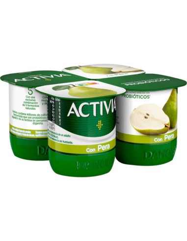 ACTIVIA 0 % CON PERA X 4