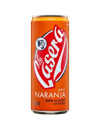 GASEOSA LA CASERA NARANJA LATA 33 CL