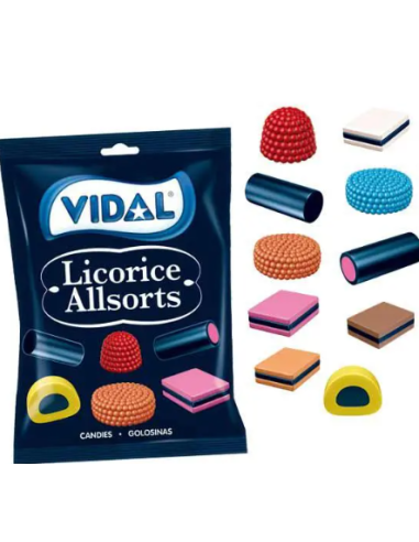 LICORICE ALLSORTS 90GR VIDAL
