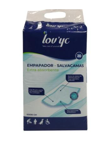 EMPAPADORES LOVY'C 60 X 90 20 UNI.