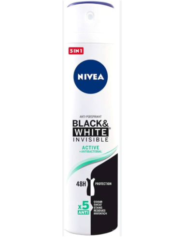 NIVEA DESOD SPRAY 200ML.WOMAN INVISIBLE ACTIVE