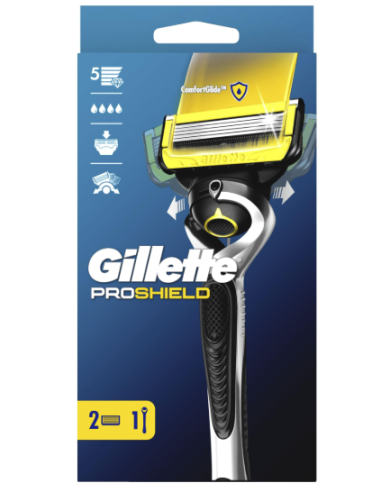 GILLETTE MAQUINA FUSION PROSHIELD 5 HOJAS( MAQ.+1 RECAMB.)N