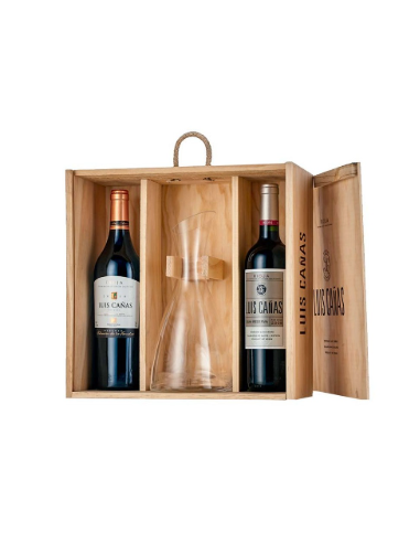 LOTE VINOS LUIS CAÑAS CRIANZA + BLANCO + DECANTADOR