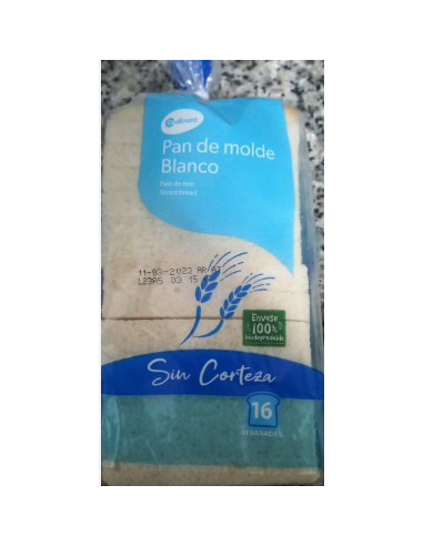 PAN DE MOLDE BLANCO S/CORT.COALIM