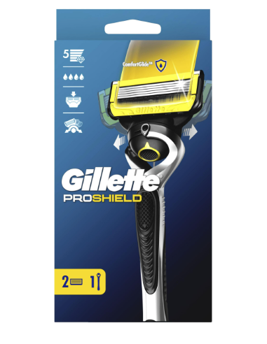GILLETTE MAQUINA FUSION PROSHIELD 5 HOJAS( MAQ.+2 RECAMB)'24