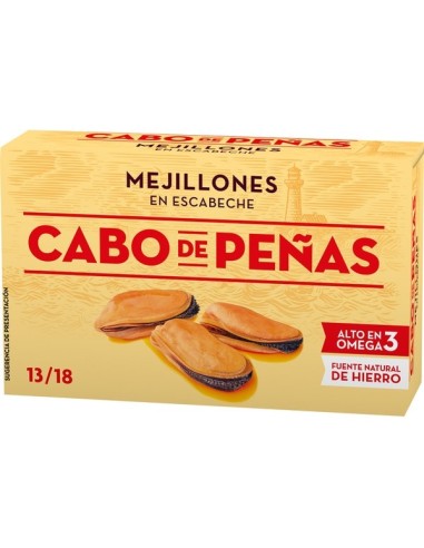 CABO DE PEÑAS MEJILLON ESCABECHE PEQUEÑO LATA RR-90
