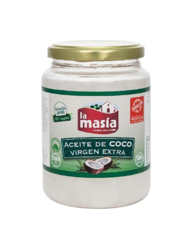 ACEITE LA MASIA COCO VIRGEN EXTRA 375GR.