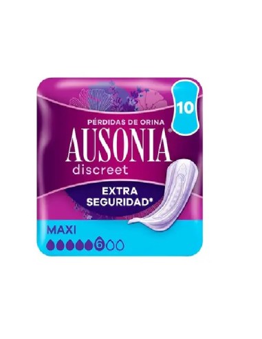 AUSONIA DISCREET COMPRESAS INCONTINENCIA MAXI 10 UD