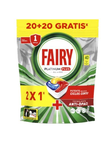 FAIRY LAVAVAJILL.CAPSULAS PLATINUM PLUS 20+20 LIMON