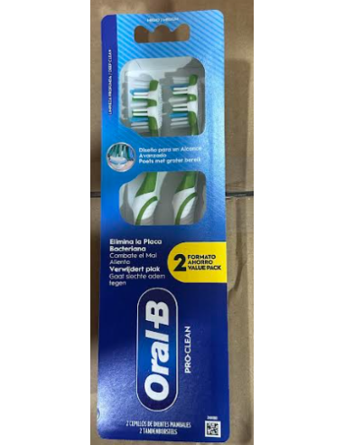 ORAL-B CEP.DENT MANUAL PRO-CLEAN 40 2 UD MEDIO