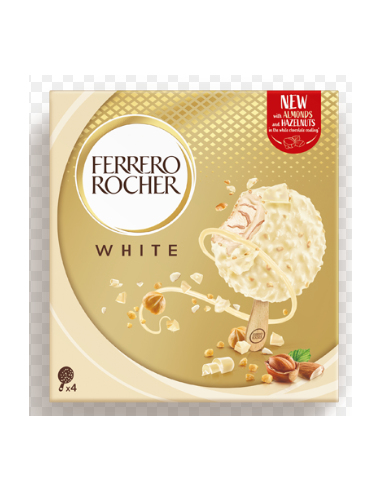 HELADO FERRERO ROCHER WHITE 4 UNI.