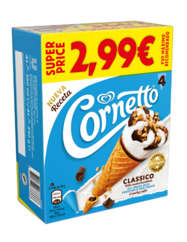 CORNETTO CLASICO  X 4 