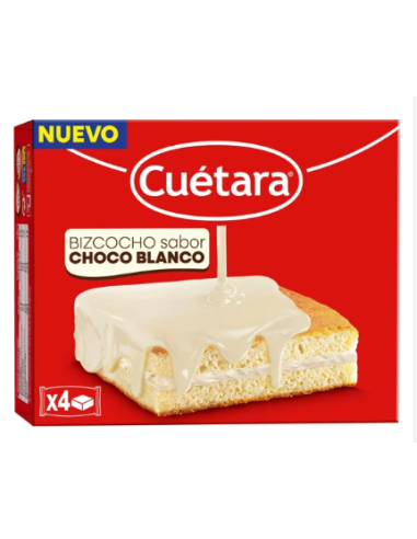 BIZCOCHITO CHOCOLATE BLANCO CUETARA 4 UNI.