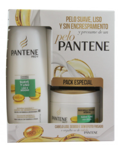 PANTENE PACK CHAMPU 225ML +MASCARILLA SUAVE Y LISO