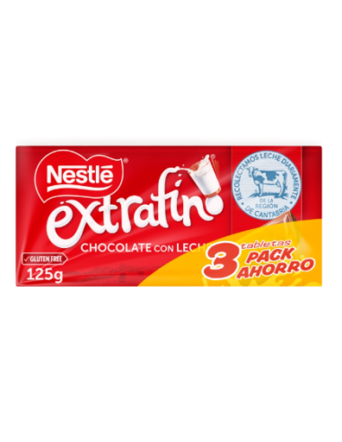 CHCTE. NESTLE EXTRAFINO 125GR PK-3+CHTE.