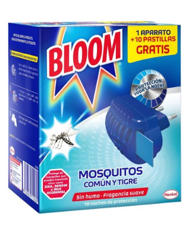 BLOOM ELECT.MOSQUITO APARATO +10 PASTILLAS