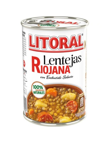 LENTEJAS RIOJANAS LITORAL LATA 425 GRS