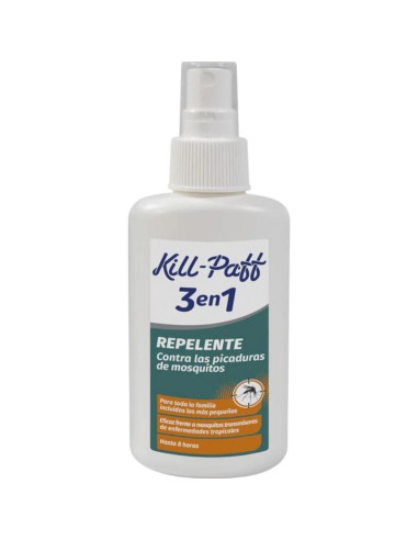 REPELENTE DE MOSQUITOS KILL PAFF 3 EN 1 100ML