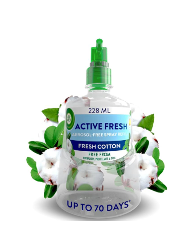 AIR WICK AMB.ACTIVE FRESH RECAMBIO ALGODON SUAVE 228ML