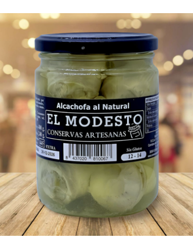 ALCACHOFA MURCIANAS AL NATURAL EL MODESTO 12-14