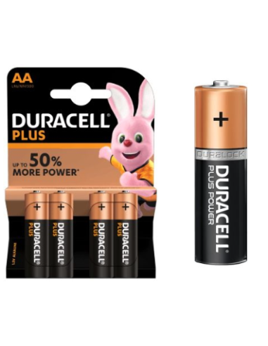 DURACELL PILA ALCALINA PLUS BOOST AA LR06/MN BLISTER 4UD