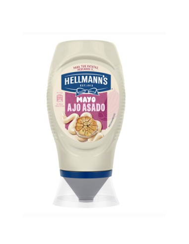 MAYONESA HELLMANN'S AJO BOCABAJO 250 ML