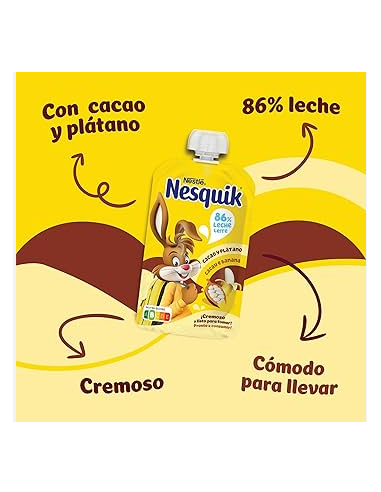 NESQUIK POUCH INFANTIL CACAO PLATANO 110