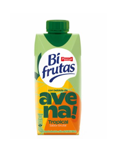 LECHE+ZUMO BIFUTAS AVENA TROP. PK-3 330