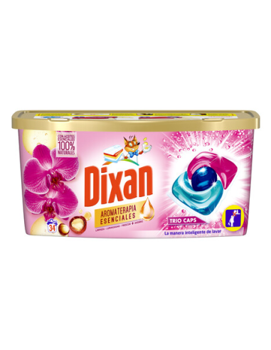 DIXAN TRIO-CAPS 34 DOSIS AROMATERAPIA SENSAC. FLORAL(TUPPER)