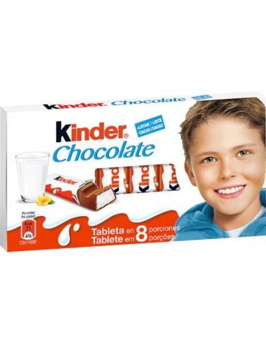 CHCTE. KINDER BARRITA CHOCO-LECHE 100 GR