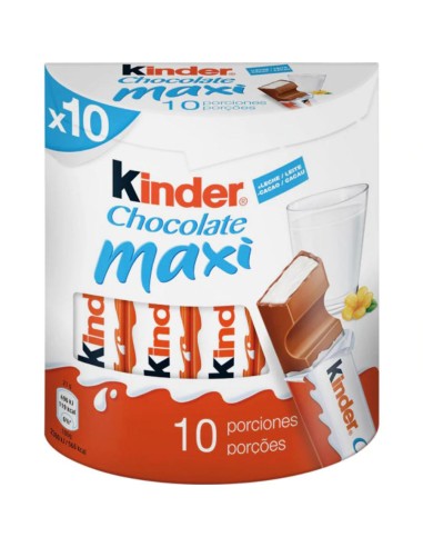 CHCTE. KINDER BARRITA MAXI 210 GR. 10 UN