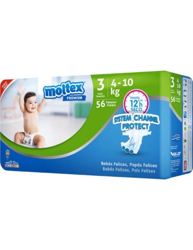 PAÑAL MOLTEX T.3 56 UNDS