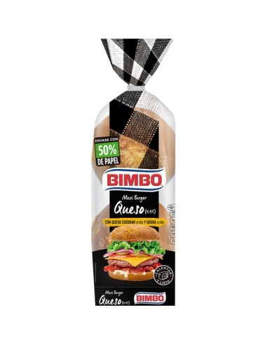 BURGUER QUESO PACK-4 BIMBO