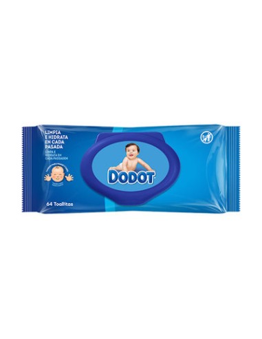 TOALLITAS HUMEDAS DODOT DERMO REC 64 UND