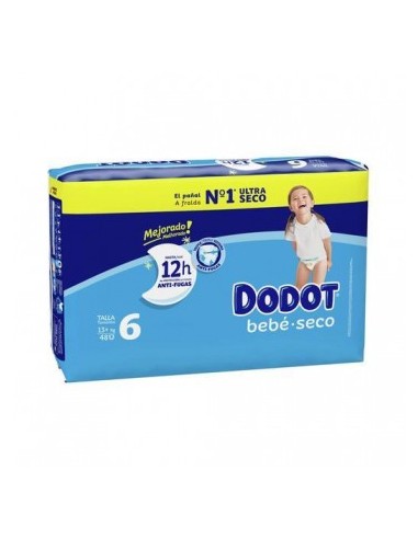 DODOT PAÑAL ACTIVITY TALLA 6 + 13 KG 36 UNIDADES 