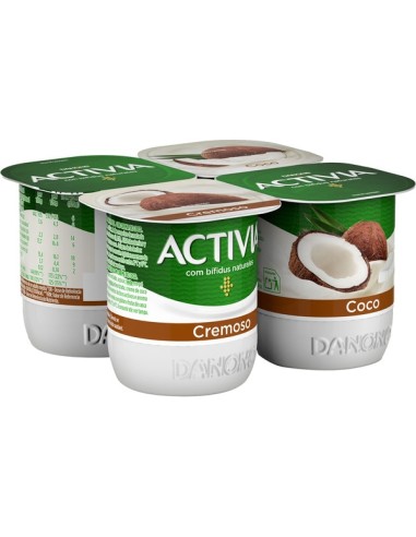 ACTIVIA CREMOSOS COCO X 4 