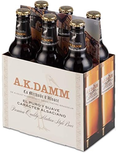 CERVEZA AK DAMM PK-6 330 ML