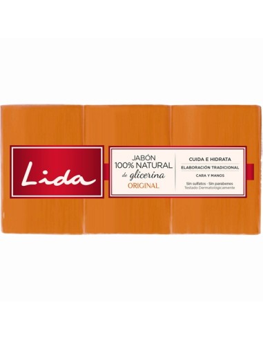 LIDA JABON 125 GR ORIGINAL PACK 2 PASTILLAS