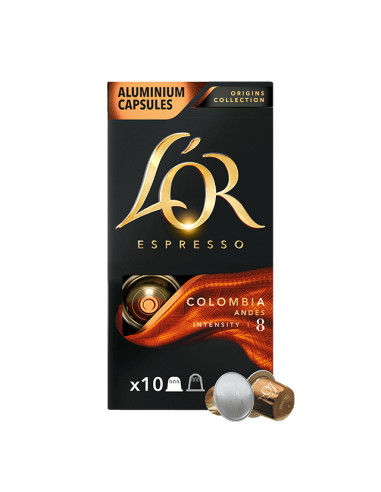CAFE L`OR CAPSULAS COLOMBIA 10 UND