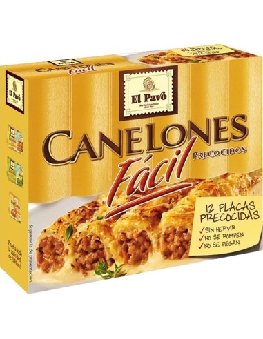 PASTA CANELONES EL PAVO PRECOCIDOS 12 PL.