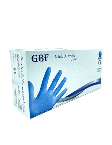 GUANTES DE NITRILO AZUL TALLA XL 100 UNI