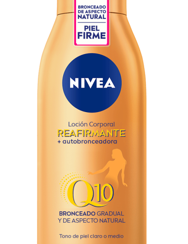 NIVEA BODY MILK 400ML.Q-10 REAFIRMANTE Y AUTOBRONCEADORA