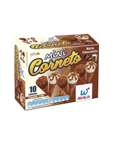 MINIATURE CORNETO NATA-CHOCOLATE 10 UNIDADES