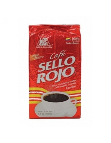 CAFE SELLO ROJO DESCAFEINADO MOLIDO FUNDA 250 GR 