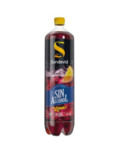 TINTO VERANO SANDEVID LIMON O AZUCAR, 0 ALCOHOL 1,5 L 